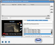 A-one iPod PSP 3GP Video Converter screenshot